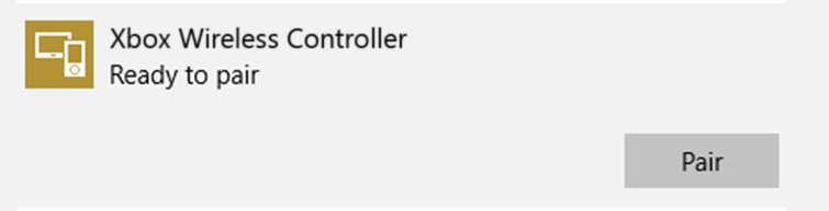 xbox bluetooth pairing