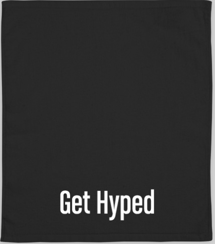 Custom Get Hyped football towel