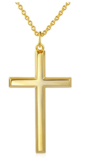 gold cross chain in baseball