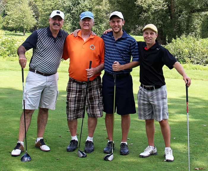 foursome in a scramble tournament